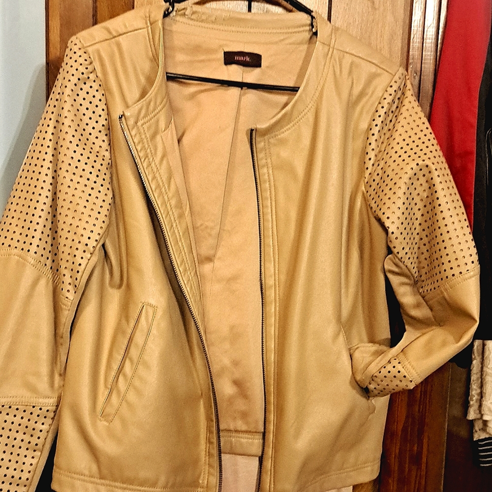 Faux leather jacket